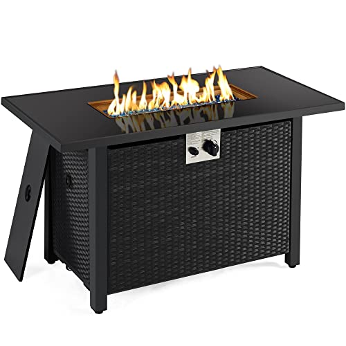 Outdoor Propane Gas Fire Pit Table, Tabletop Lp Gas Fire Pit