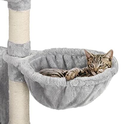 38in Cat Tree Cat Scratching Post Cat Tower Condo Playground, Cat Activity Tree for Climbing Kittens Pets Cats - Image 4