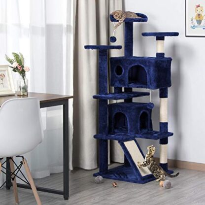 Cat Tree Scratcher Play House Condo Furniture 55inches - Image 6