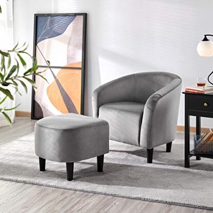Accent Ottoman Set Barrel Chair And, Club Chair And Ottoman Set
