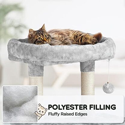 63in Multi-Level Cat Tree for Indoor Cats, Cat Tower Cat Condo w/Scratching Posts, Cat Activity Center Cat Climbing Stand Kitty Play House - Image 7