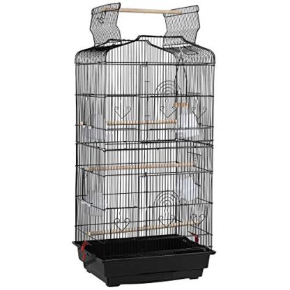 41-Inch Open Play Top Medium Size Quaker Parrot Bird Cage Cockatiel Indian Ring Neck Sun Parakeet Green Cheek Conures Lovebirds Budgies Canary F - Image 8