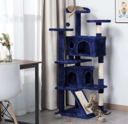 Cat Tree Scratcher Play House Condo Furniture 55inches