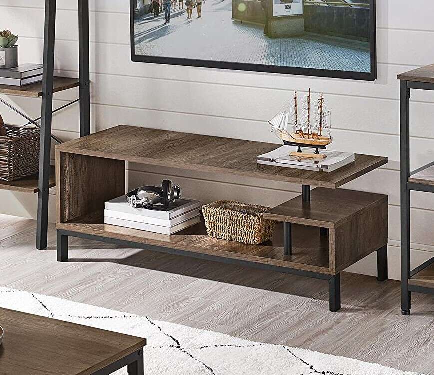 Tv Stand Console Table With Storage For, 55 Inch Tv Tabletop Stand