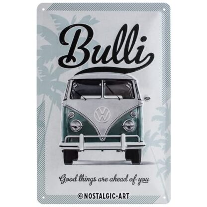 20 x 30 cm Nostalgic-Art Retro Tin Sign – Volkswagen – VW Good things are ahead of you – Bus gift idea, Metal Plaque