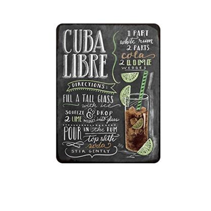 8x12 inches cuba libre liquor tin sign metal Cafe Home Wall Art Decoration Poster Retro