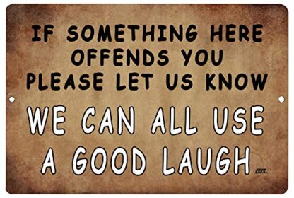 8x12 inch Funny Sarcastic Metal Tin Sign Wall Decor Man Cave Bar A Good Laugh