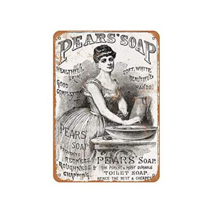 8x12 inches Vintage Metal Sign Tin Sign Pear's Soap Wall Decor Art Print Sign