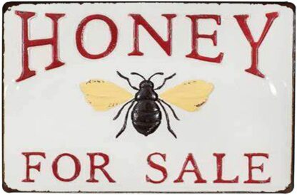 8X12 Inch New Vintage Retro Metal Tin Sign Honey bee for Sale Home Garage Bar Club Hotel Wall Decor Signs