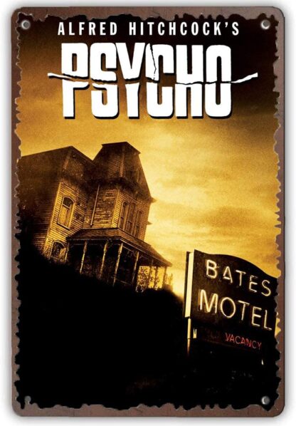 8x12 Inches Psycho Classic Horror Film Movie Poster Decor Metal Tin Sign Tin Sign