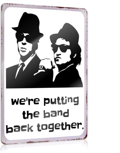 8x12 Inch Blues Brothers Tin Sign Man Cave Concert Poster Putting The Band Back Together