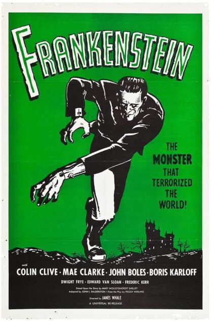 8x12 inch Frankenstein Movie Posters Tin Sign Retro Vintage Wall Decoration Bar Club Cinema Cafe Bedroom Garage Art Deco Creative Gift