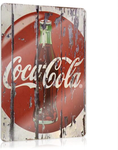 8x12 Inch Coca Cola Coke Tin Poster Sign Rustic Vintage Advertising Style Diner Soda Shop