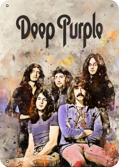 8x12 inch Legendary Rock Band Deep Purple Metal Tin Sign Wall Decor