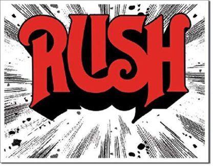 8x12 inch Rush 1974 Cover Rock N Roll Music Garage Band Wall Decor Man Cave -Tin Metal Sign