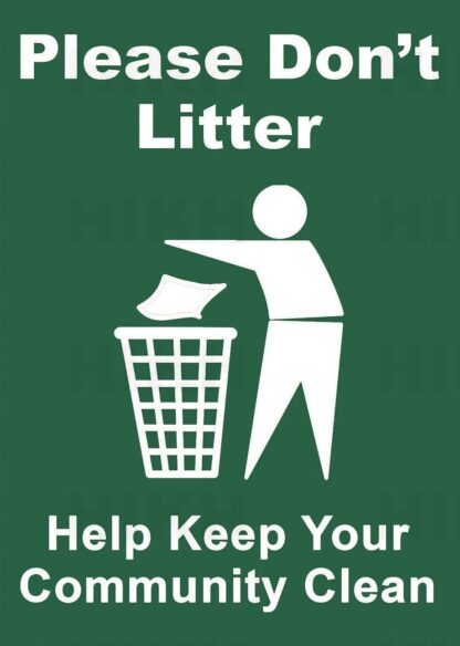 8x12 inch Metal Sign Tin Sign Please Don't Litter Help Keep Your Community Clean Plaque for Yard Garage Driveway House Fence for Outdoor & Indoor