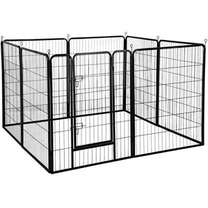 40-Inch 8 Panel Heavy Duty Pets Playpen Dog Exercise Pen Cat Fence with Door Puppy Rabbits Portable PlayPen for Yard, RV, Camping, Indoor/Outdoo