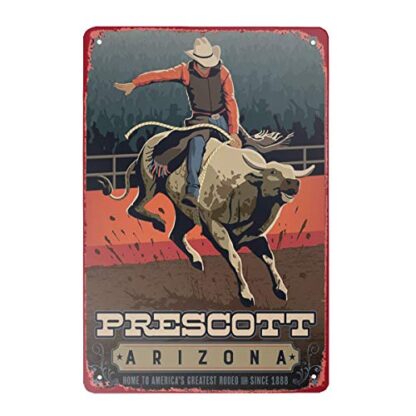 8x12 inch Prescott-Arizona Tin Sign Vintage Sign Bar Cave Garage Home Wall Decoration Arizona Sign