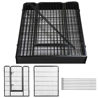 40-Inch 8 Panel Heavy Duty Pets Playpen Dog Exercise Pen Cat Fence with Door Puppy Rabbits Portable PlayPen for Yard, RV, Camping, Indoor/Outdoo - Image 3