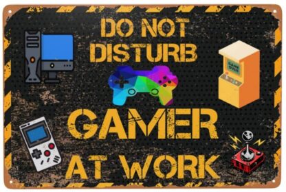 8x12 inch Gamer Room Metal Signs Vintage Wall Decor For Home Man Cave Retro Tin Poster Plaque