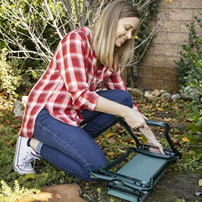 Multi Color Garden Kneeler and Seat, Gardening Gifts For Women, Gardening Supplies, Garden Stool, with Upgraded Soft Thicken Kneeling Pad, Christmas Gift UG - Image 2