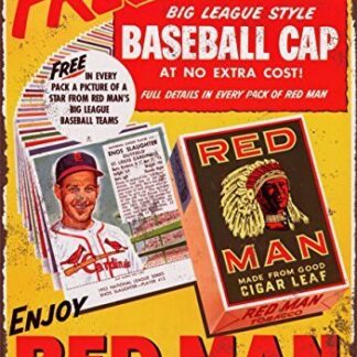 Red Man Chewing Tobacco Vintage Look Reproduction Metal Sign 8 x 12 made USA 