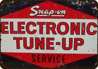 8x12 inch New Tin Sign Snap-On Electronic Tune-Up Service Vintage Aluminum Metal Sign