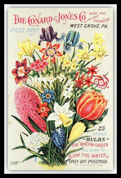 8x12 inch Flower Catalogue Cover Garden Greenhouse Allotment Metal Art Sign