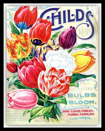 8x12 inch Flower Catalogue Cover Garden Greenhouse Allotment Metal Sign