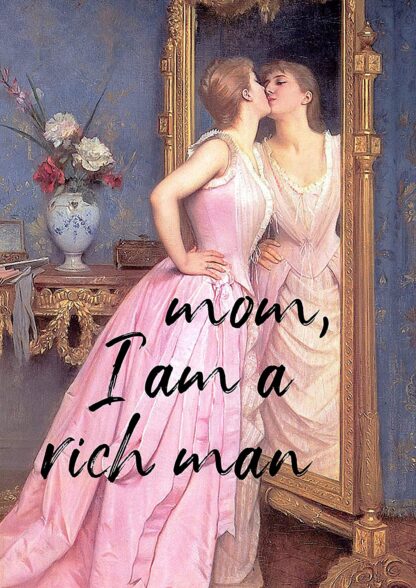 8x12 inch Mom, I am a Rich Man Funny Metal Novelty Sign Metal Retro Wall Decor for Home,Street,Gate,Bars,Restaurants,Cafes,Store Pubs Sign Gift