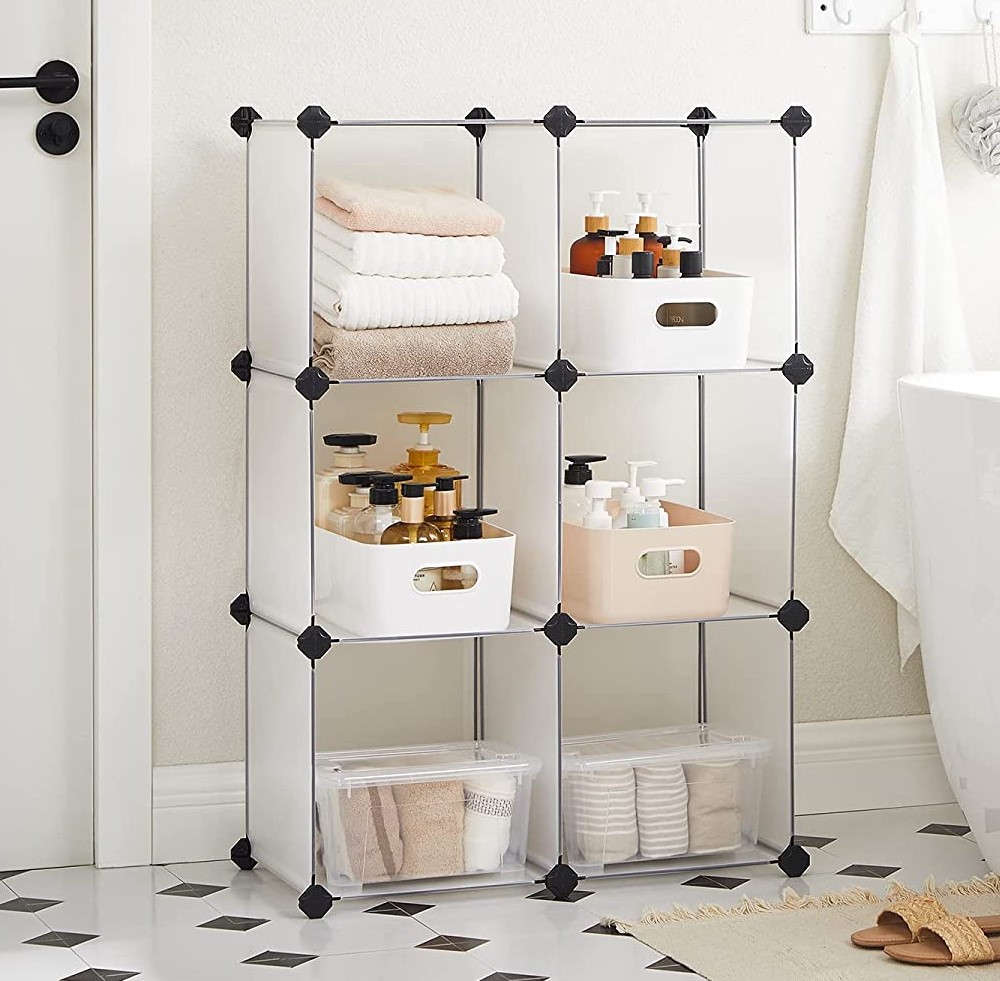 White 6-Cube Modular Storage Organizer