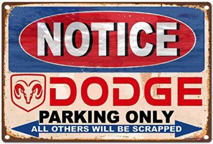 8x12 inch Retro Metal Sign/Dodge Ram Pick Up Truck Auto Parking Only Sign Retro Look Home Club bar Wall Art Decoration Metal Tin Sign