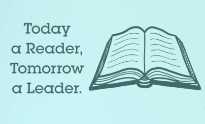 8x12 inch Today a Reader Tomorrow a Leader Classroom Wall Art Metal Tin Sign Poster Wall Plaque