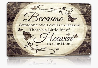 8x12 inch Vintage Tin Sign Someone We Love is in Heaven -Home Wall Decoration