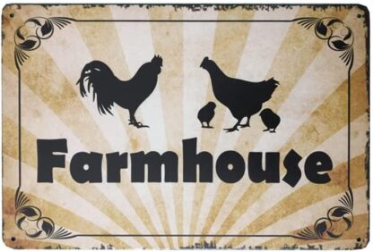 8x12 inch Farm Metal Tin Sign Retro Vintage Wall Plaque