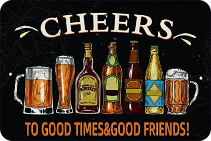 8x12 inch Cheers Metal Tin Signs Vintage for Bar Pub Man Cave Home