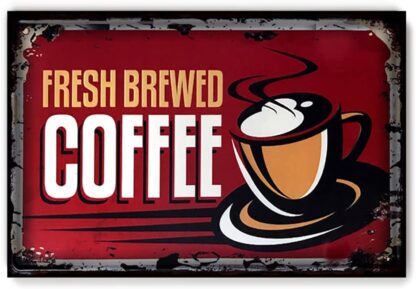 8x12 Inch Retro Tin Sign Metal Poster Vintage Wall Decor Coffee