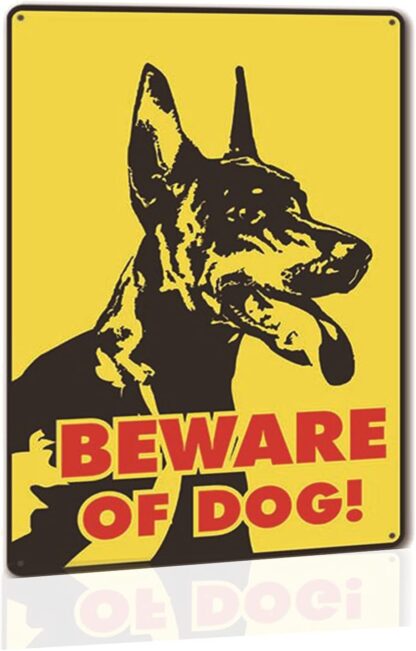 8x12 inch Warnning Sign - Beware of Dog