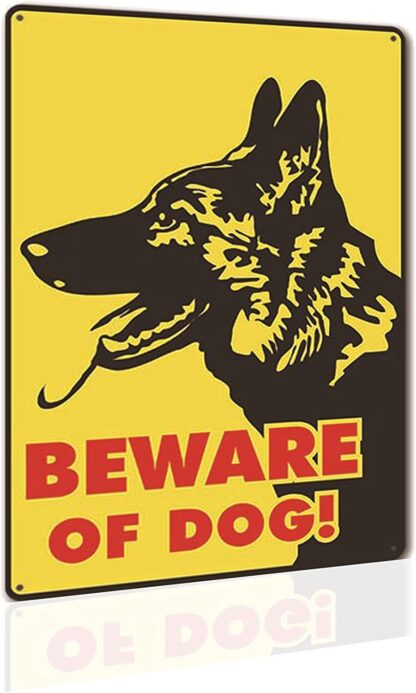 8x12 inch Beware of Dog Sign Not Responsible for Injury or Death