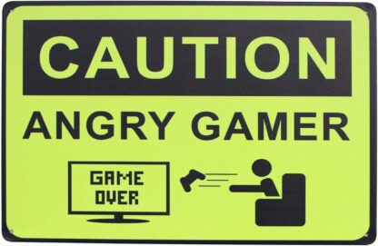 8x12 inch Gamer Game Over Vintage Metal Tin Sign