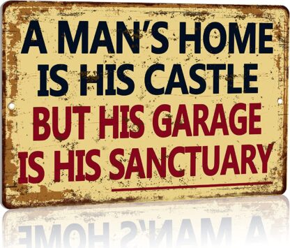 8x12 inch Aluminum Metal Tin Sign Garage Man Cave