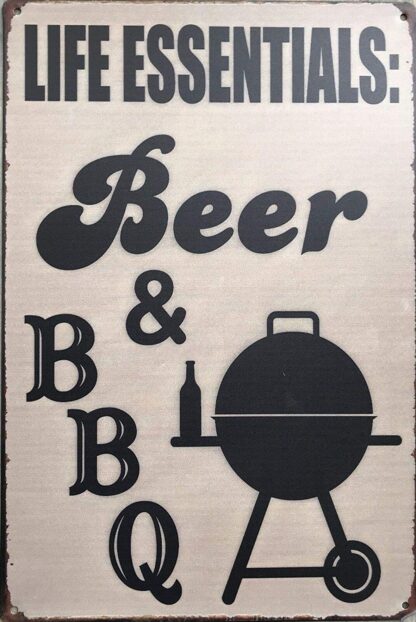 8x12 inch Beer and Barbecue Decoration Family Restaurant