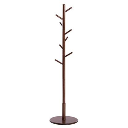 Dark Walnut Coat Rack, Solid Wood Coat Stand - Image 7