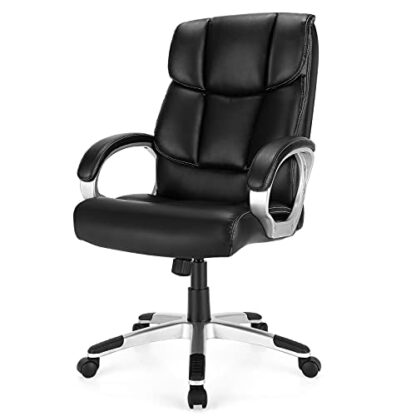 Black Big & Tall Executive Office Chair High-Back Computer Desk Chair - Image 8