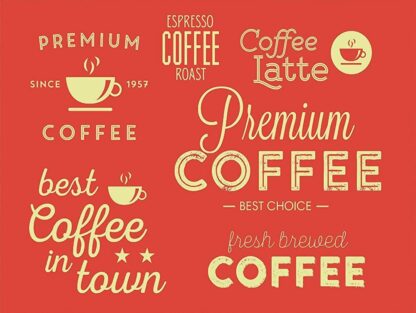 8x12 Inch Premium Coffee Metal Tin Sign