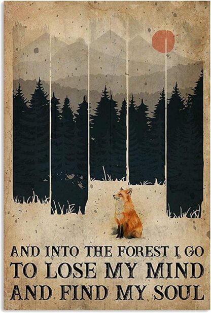 8x12 inch and Forest Poster Metal Tin Sign