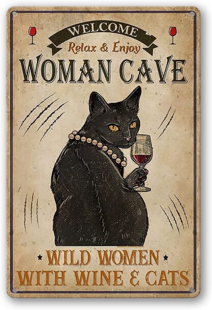 8x12 inch Wild Women Funny Tin Sign