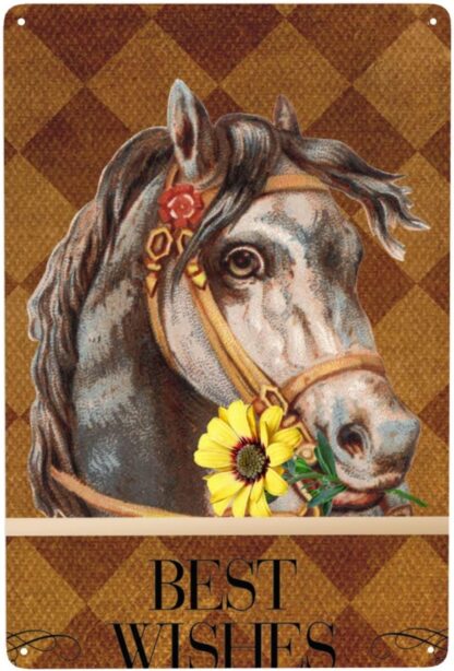 8x12 inch Horse Tin Sign Decorative Metal Sign