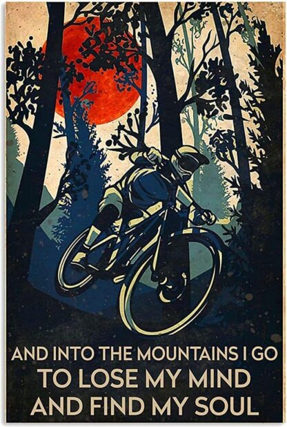 8x12 inch Forest Riding Metal Tin Sign Poster