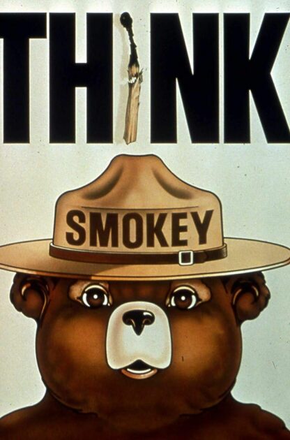 8x12 inch Smokey Bear Retro Tin Sign Metal Sign Aluminum Sign